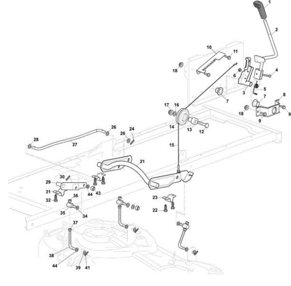Cutting plate lifting GLX 14-84H Garden tractor