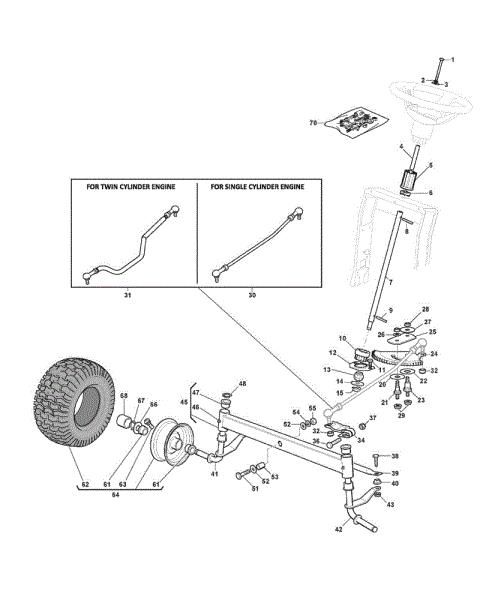 Steering arm GLX 14-84G Garden tractor