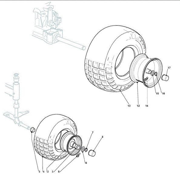 Wheels GLX 22-102 H2 Garden tractor