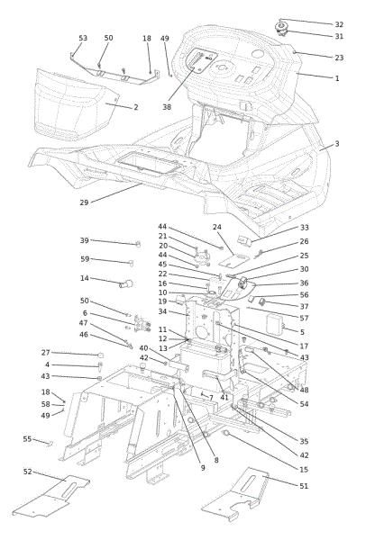 Dashboard OM 92/16KH (K1600AVD) Cat. 2023 Garden tractor