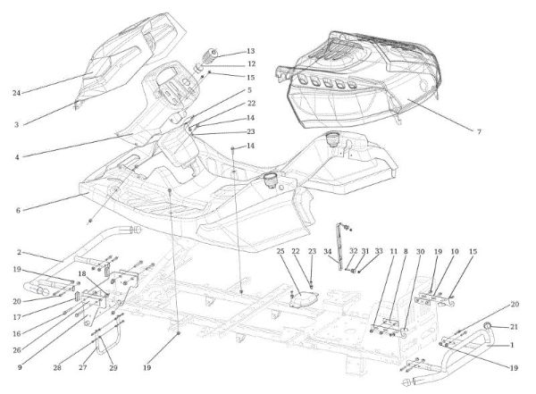 Body CHEYENNE 26 (KAWASAKI) Cat. 2023 Garden tractor
