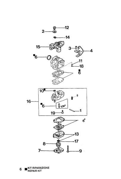 Carburetor WYJ-205A 725 T Brushcutter