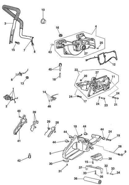 Crankcase 962 TTA Power cutter