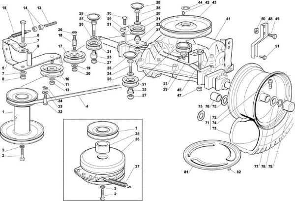 Transmission OM 102C/17M Garden tractor
