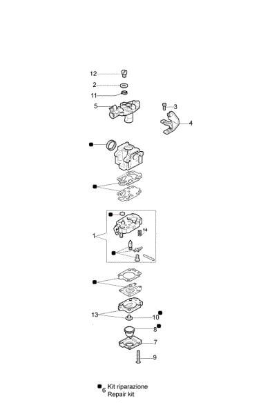 Carburetor WYK-176A AM 162 Mistblower