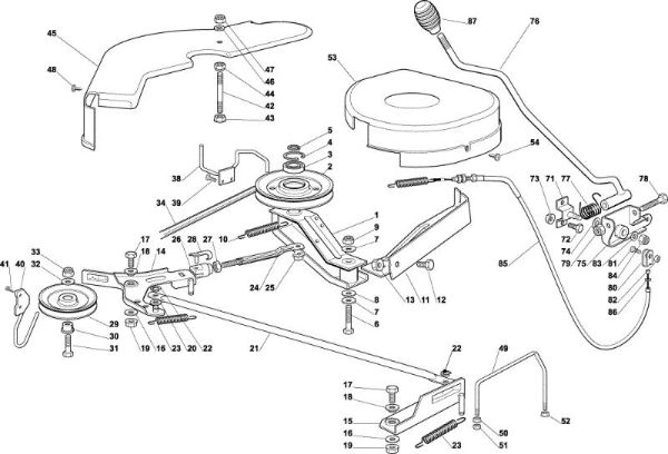 Cutting plate (1) OM 92C/13,5M Cat.2003 Garden tractor