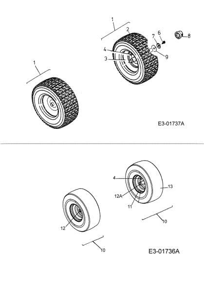 Wheels POLO 107 H Garden tractor
