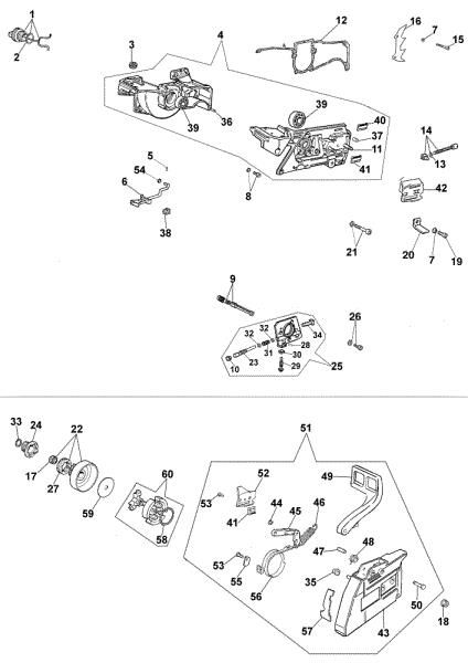 Crankcase 985 HD Chainsaw