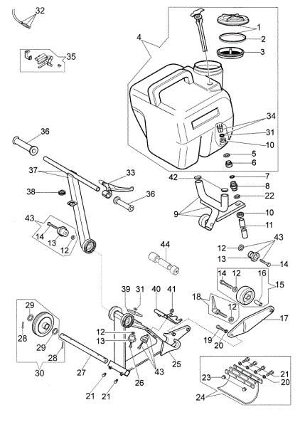Complete illustrated parts list TT-C Trolley for powercutter