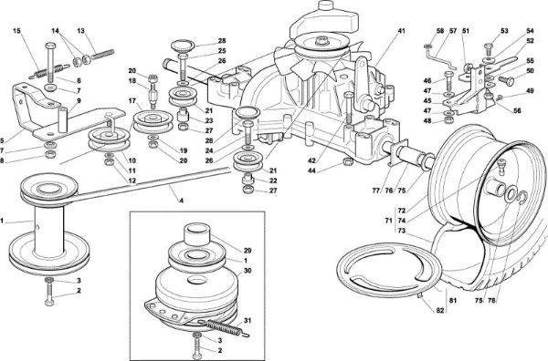 Transmission OM 102C/15,5H Cat.2004 Garden tractor