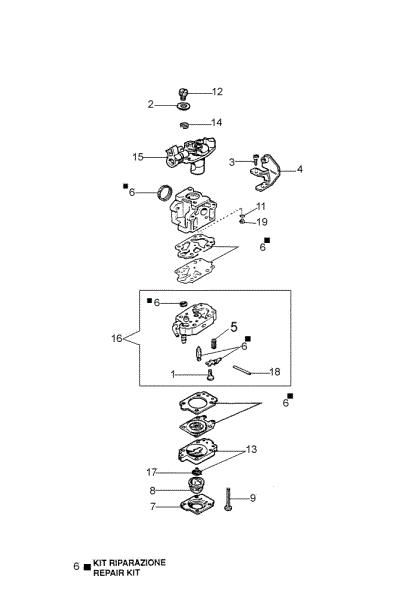 Carburetor WYJ-282A 725 T Ergo Brushcutter