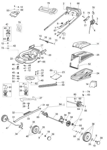 Illustrated parts list (From June 2007) MAX 48 TH Plus-Cut Lawnmower