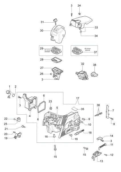 Crankcase and air filter 941 C Chainsaw