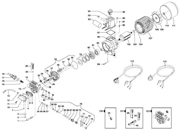 Engine PW 120 C High-pressure washer