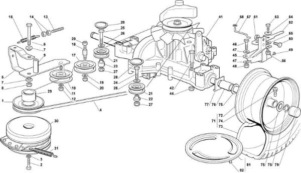 Transmission OM 102C/17,5H Cat.2006 Garden tractor