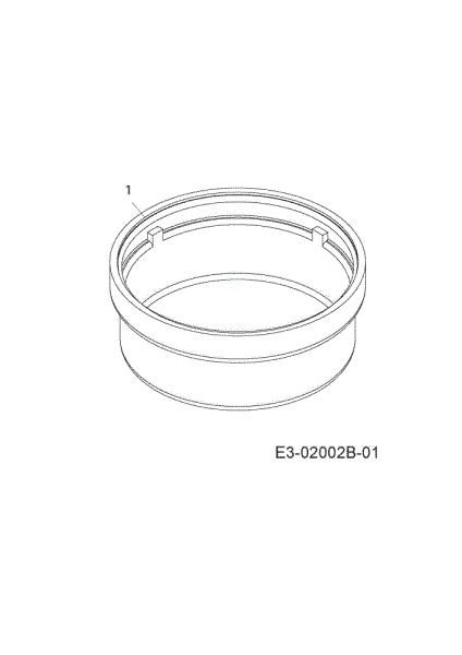 Wheel cover POLO 97/13,5 T Cat.2006 Garden tractor