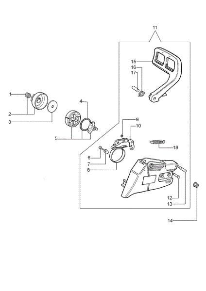 Chain cover GS 940 Chainsaw