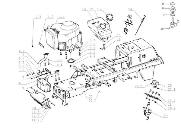 Engine OM 104J/16H Cat.2006-2007 Garden tractor