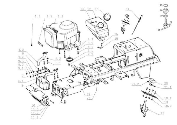 Engine OM 104J/18H Cat.2006-2007 Garden tractor