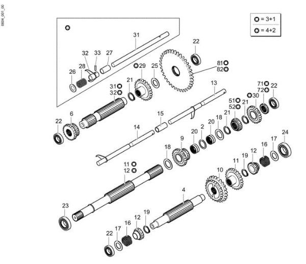 Gears (Gearbox) CR 550 HDR (Italia) Transporter