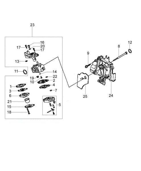 Carburetor WYB 16C BC 360 4S Brushcutter