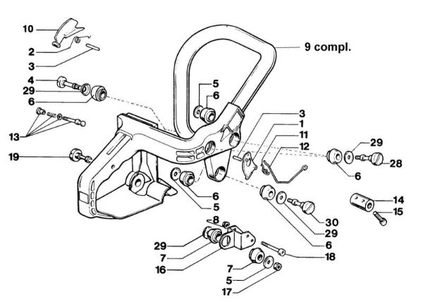 Handle 350AF Super Chainsaw