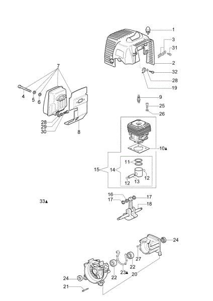 Engine SPARTA 37 S Brushcutter