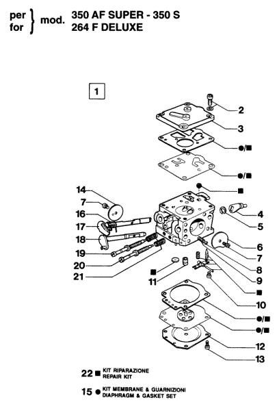 Carburetor C2-L1A 350S Chainsaw