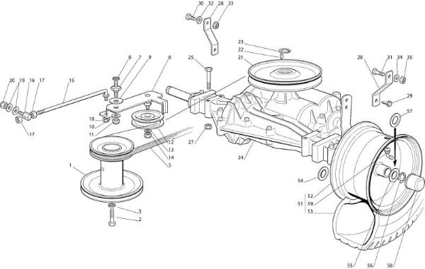 Transmission OM 72C/12,5M Cat.2007 Garden tractor