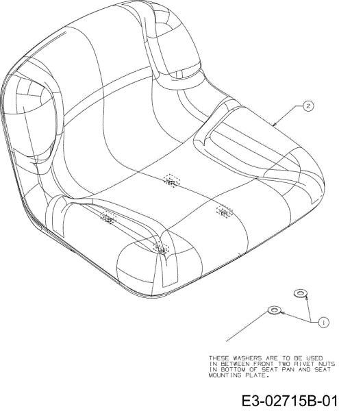 Seat (2/2) POLO 97/13,5 T Cat.2007 Garden tractor