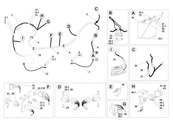 Electrical parts APACHE 92 4x4 Cat.2007 Garden tractor