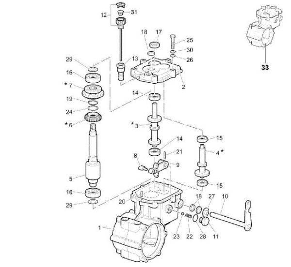 Speed-change gear box CR 270 Transporter