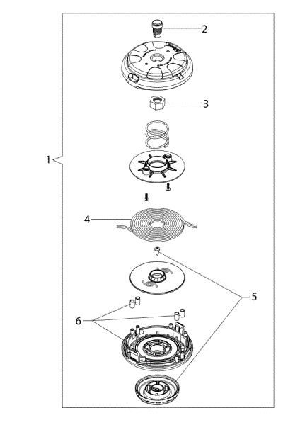 Illustrated parts list (Head "Speed&Go") Cutting tools