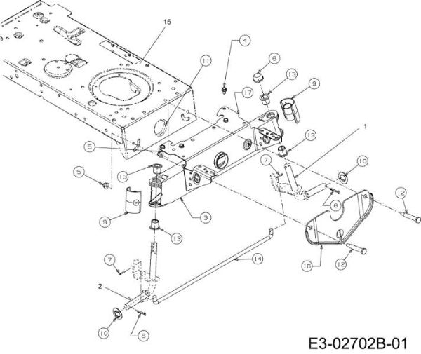Front axle (2/2) POLO 95/11,5 T France Cat.2008 Garden tractor (only for the French market)