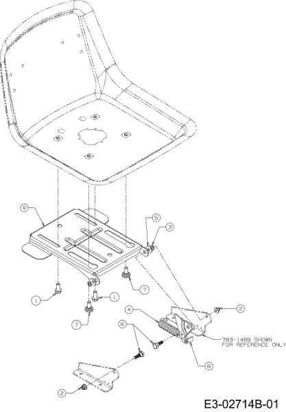 Seat (1/2) POLO 108/17 H Cat.2008 Garden tractor