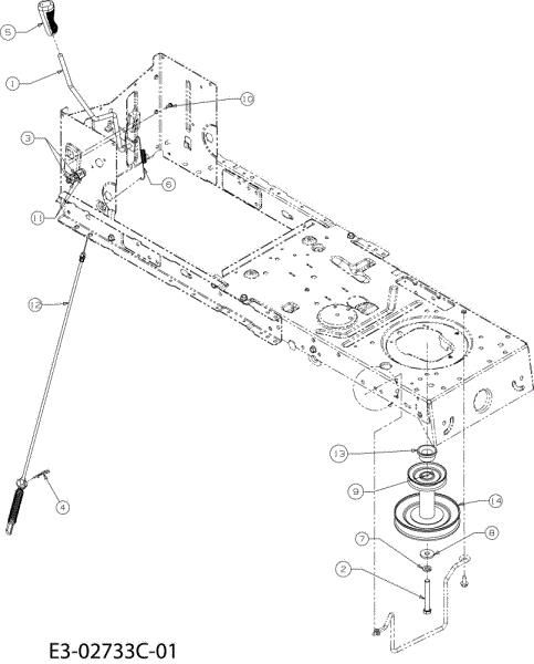 Levers POLO 108/15,5 H France Cat.2008 Garden tractor (only for the French market)