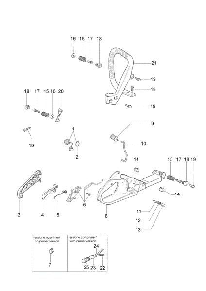 Tank and handle GS 370 (Euro 2) Chainsaw