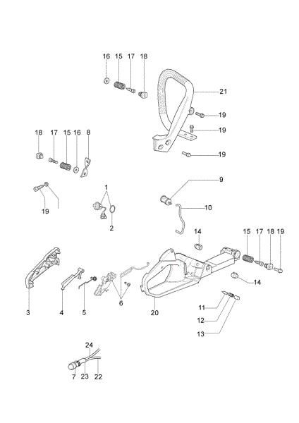 Tank and handle GS 410 CX (Euro 2) Chainsaw