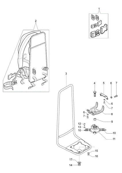 Frame SPARTA 42 BP Brushcutter