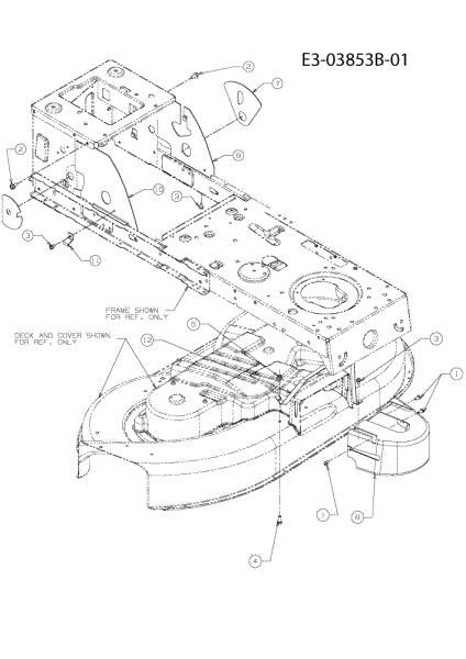 Belts guard TORNADO 108/20 H Garden tractor