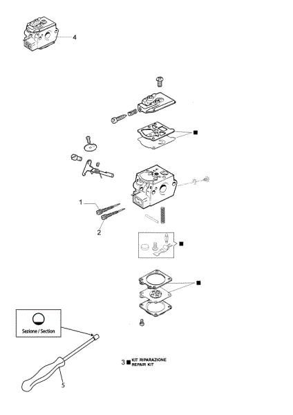 Carburetor WT-996A Power unit