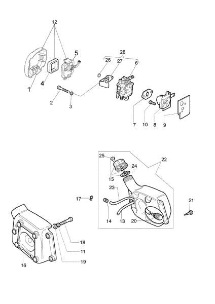 Tank and air filter SPARTA 25 TR (61159006E1) Brushcutter