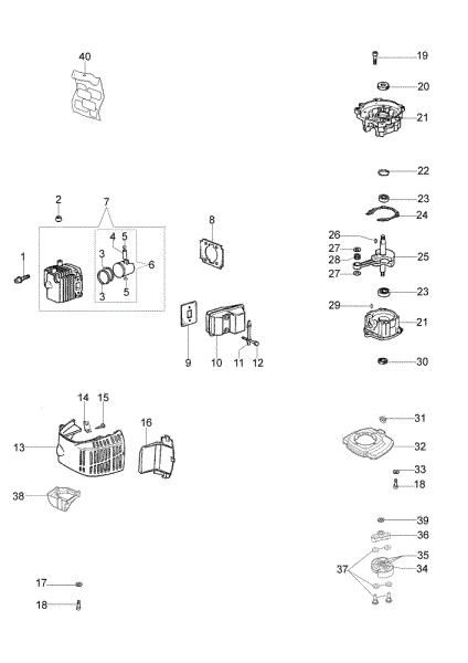 Motor assy HCS 275 XP Hedgetrimmer