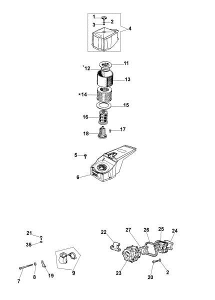Air filter 999 F Chainsaw