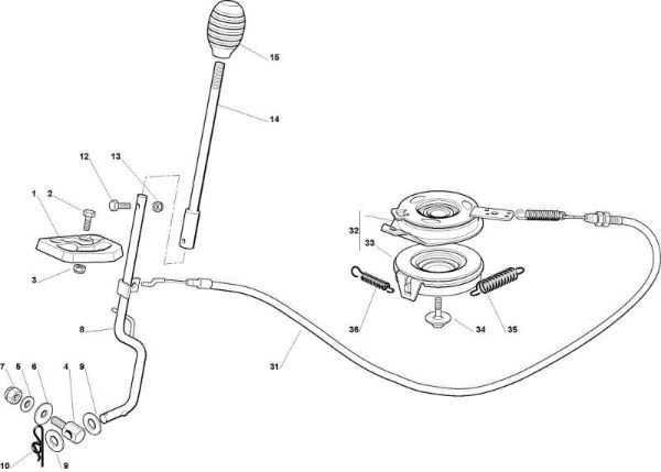 Cutting plate (1) OM 63C/6,5V Cat.2009 Garden tractor
