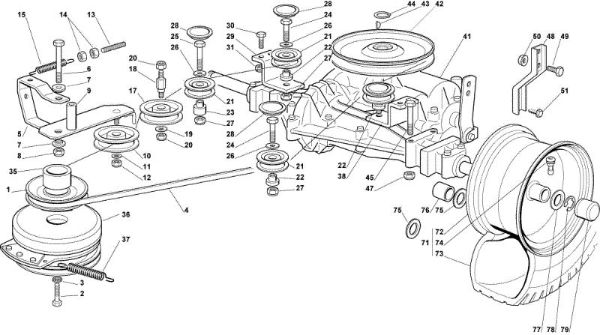 Transmission OM 102C/16,5M Cat.2009 Garden tractor