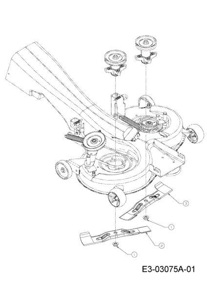 Blades support KROSSER 92/15 H Garden tractor