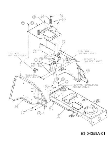 Frame KROSSER PLUS 105/17,5 H Garden tractor