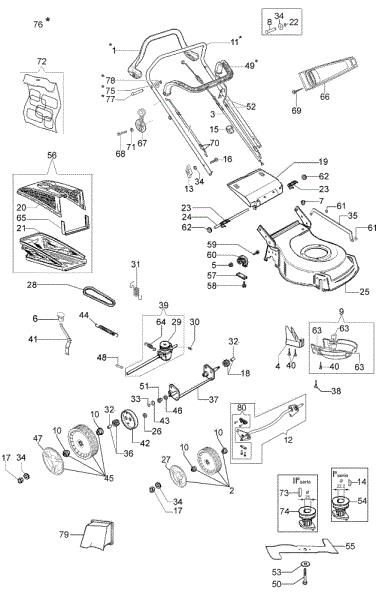 Illustrated parts list 2009 G 48 TH COMFORT Lawnmower