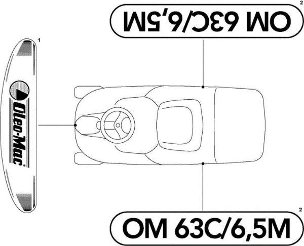 Etiquetas (2/2) OM 63C/6,5V Cat.2010 Tractor